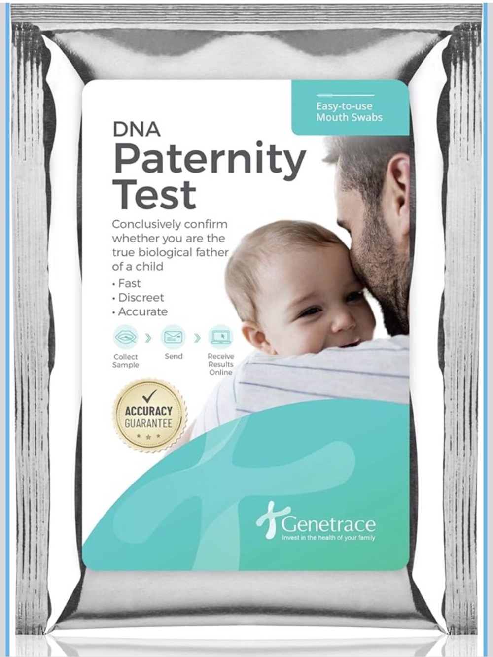 Genetrace DNA Paternity Test Kit Relationship Alleged Father & Child